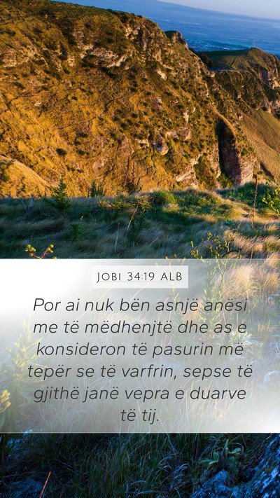 Jobi 34:19 ALB Bible Verse Image
