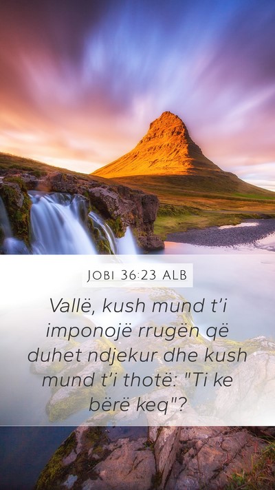 Jobi 36:23 ALB Bible Verse Image