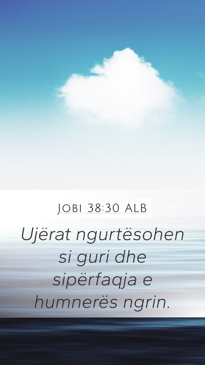 Jobi 38:30 ALB Bible Verse Image