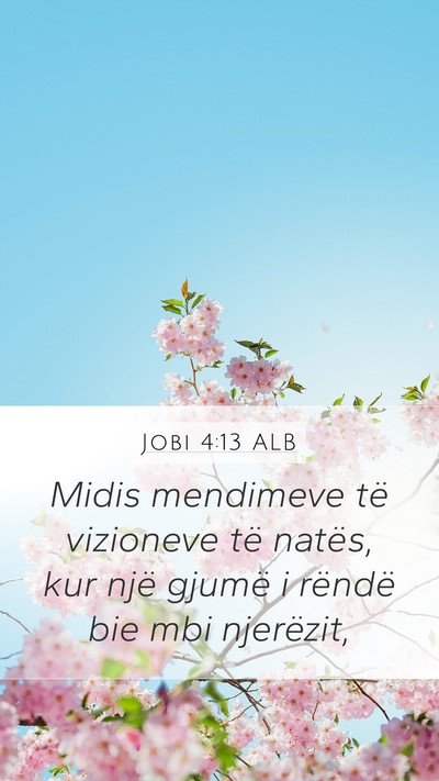 Jobi 4:13 ALB Bible Verse Image