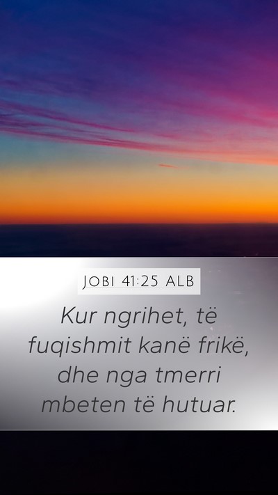 Jobi 41:25 ALB Bible Verse Image