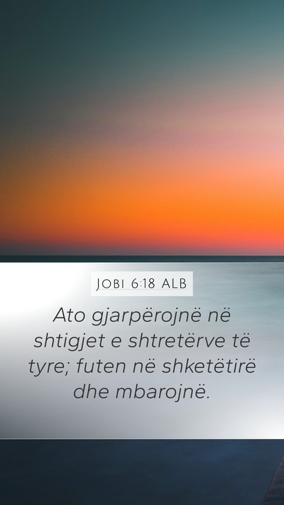 Jobi 6:18 ALB Bible Verse Image