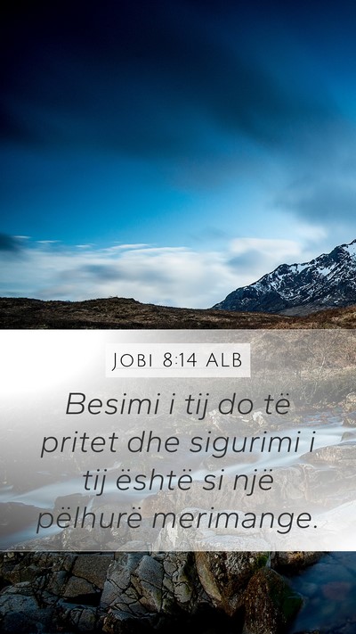 Jobi 8:14 ALB Bible Verse Image