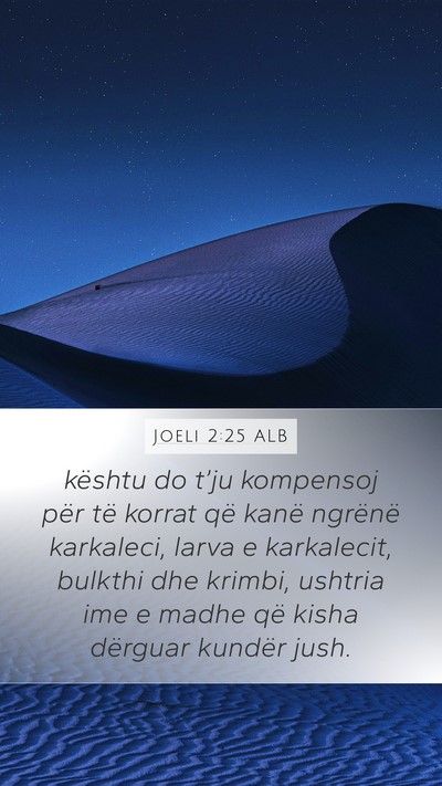 Joeli 2:25 ALB Bible Verse Image