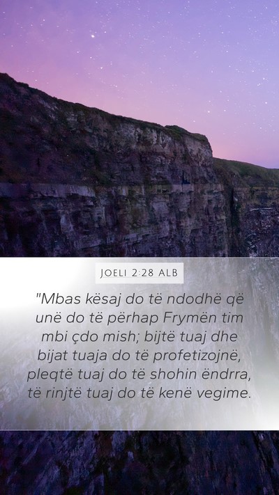 Joeli 2:28 ALB Bible Verse Image