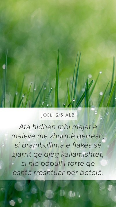 Joeli 2:5 ALB Bible Verse Image