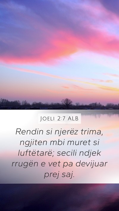 Joeli 2:7 ALB Bible Verse Image