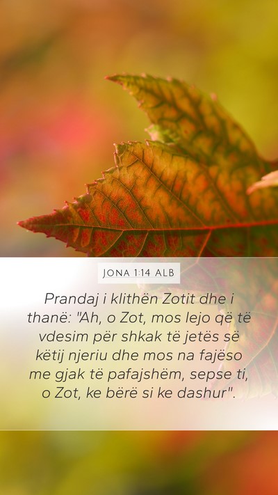 Jona 1:14 ALB Bible Verse Image