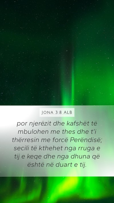 Jona 3:8 ALB Bible Verse Image