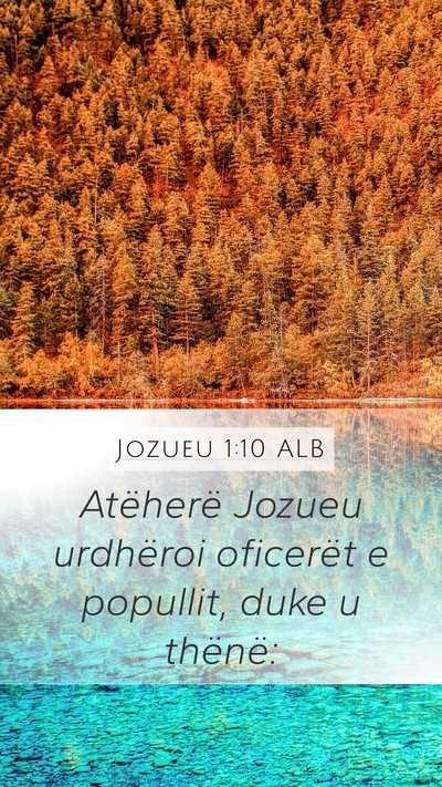 Jozueu 1:10 ALB Bible Verse Image