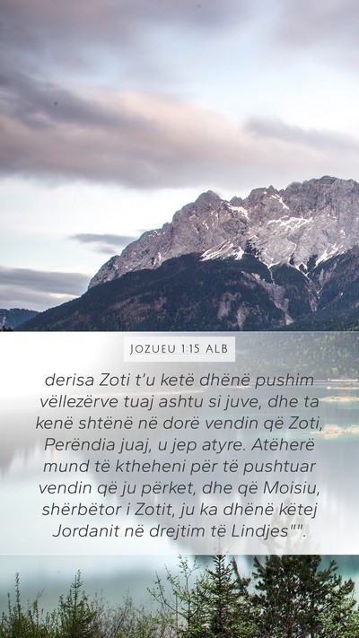 Jozueu 1:15 ALB Bible Verse Image