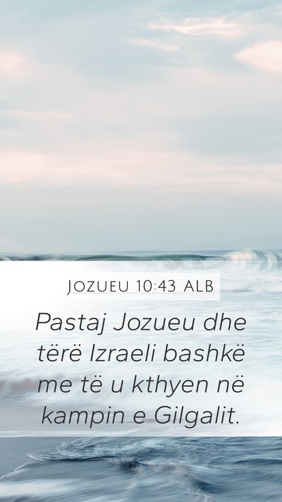 Jozueu 10:43 ALB Bible Verse Image