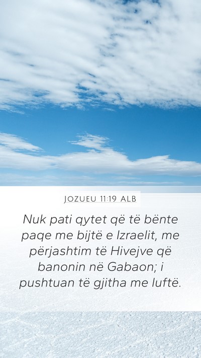 Jozueu 11:19 ALB Bible Verse Image