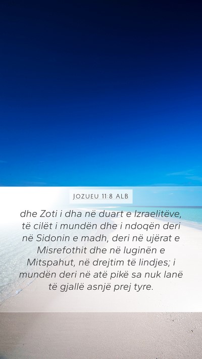 Jozueu 11:8 ALB Bible Verse Image
