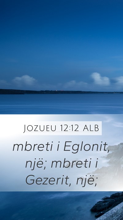 Jozueu 12:12 ALB Bible Verse Image