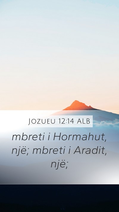 Jozueu 12:14 ALB Bible Verse Image