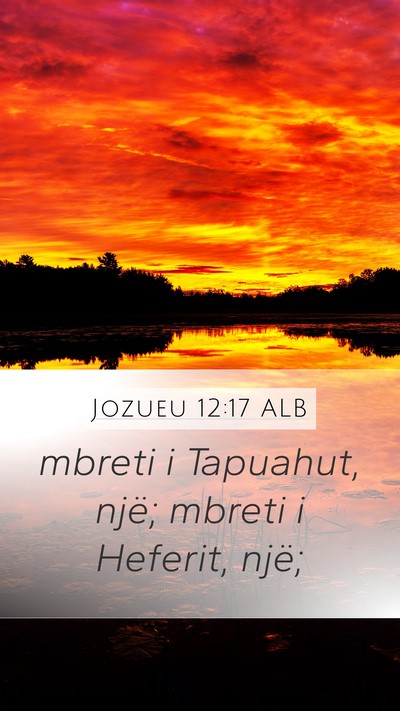 Jozueu 12:17 ALB Bible Verse Image