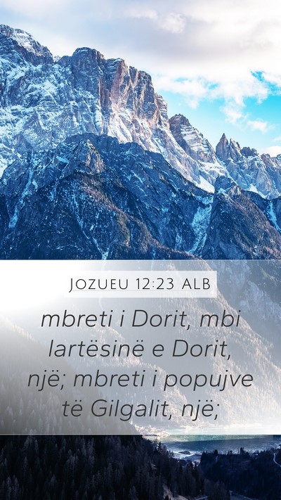 Jozueu 12:23 ALB Bible Verse Image