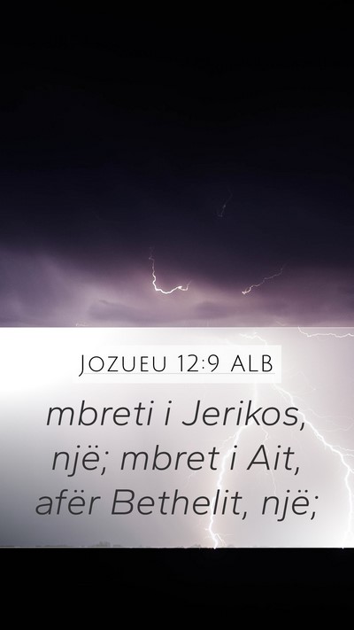 Jozueu 12:9 ALB Bible Verse Image