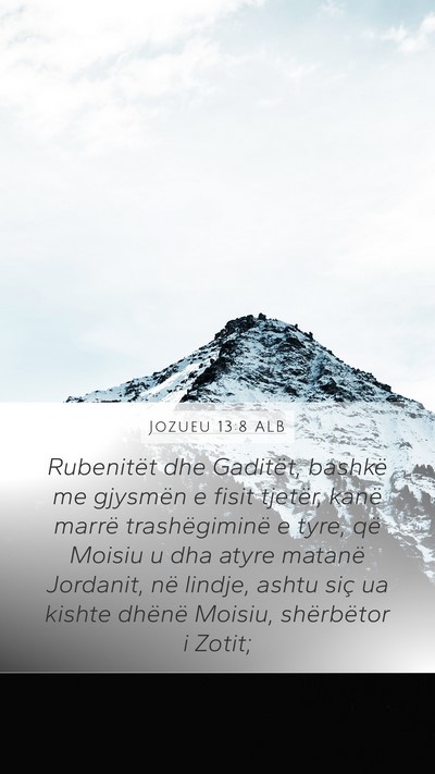 Jozueu 13:8 ALB Bible Verse Image