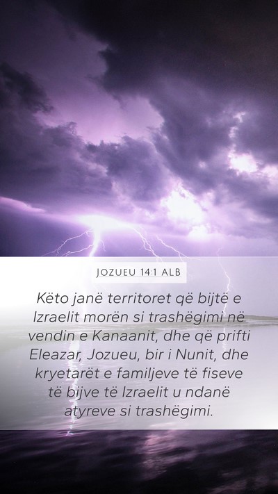 Jozueu 14:1 ALB Bible Verse Image