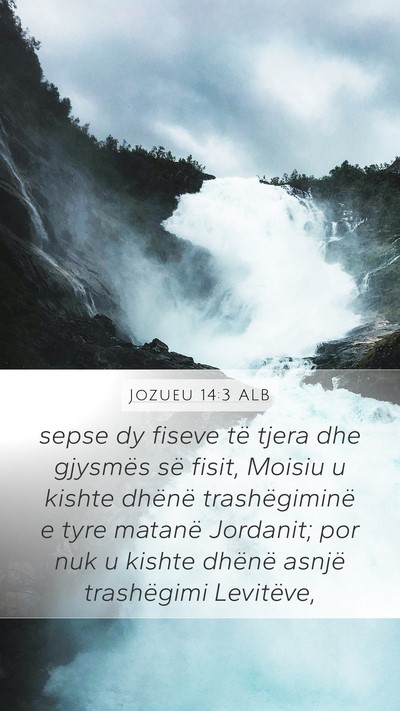 Jozueu 14:3 ALB Bible Verse Image