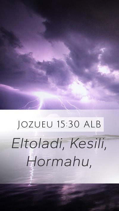 Jozueu 15:30 ALB Bible Verse Image