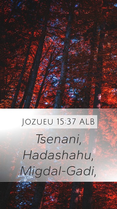 Jozueu 15:37 ALB Bible Verse Image