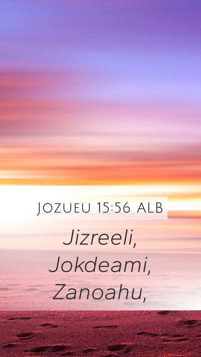 Jozueu 15:56 ALB Bible Verse Image