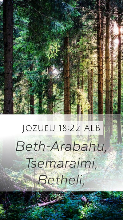 Jozueu 18:22 ALB Bible Verse Image