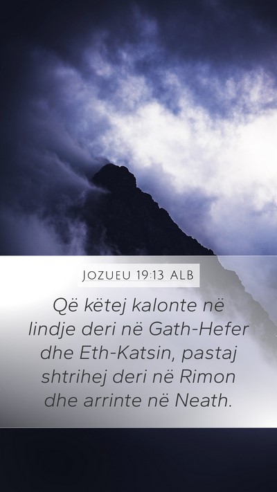 Jozueu 19:13 ALB Bible Verse Image