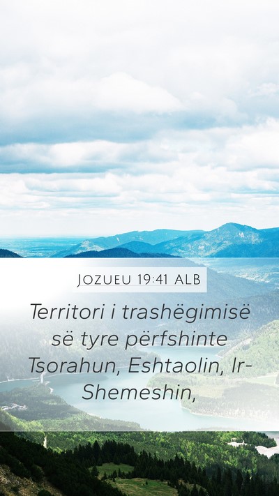 Jozueu 19:41 ALB Bible Verse Image