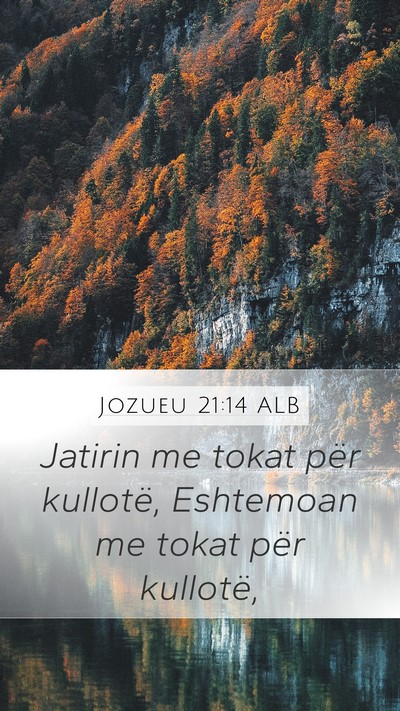 Jozueu 21:14 ALB Bible Verse Image