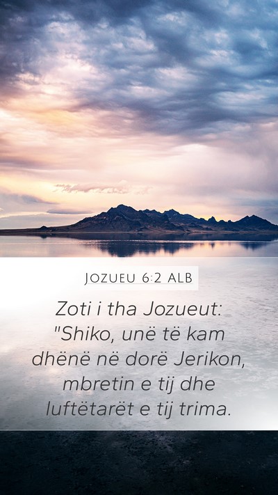 Jozueu 6:2 ALB Bible Verse Image