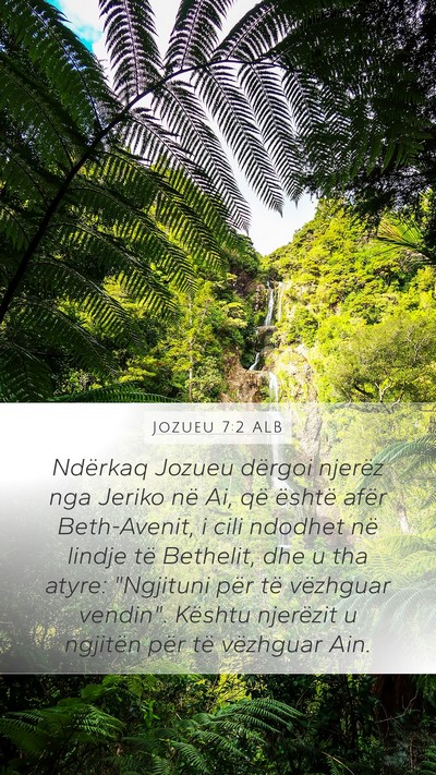 Jozueu 7:2 ALB Bible Verse Image