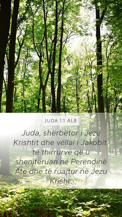 Juda 1:1 ALB Bible Verse Image