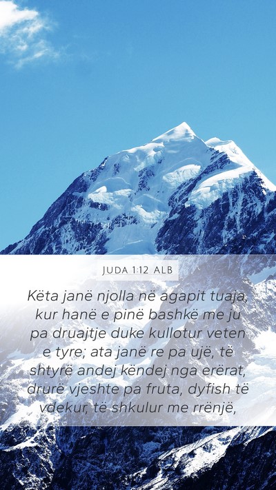 Juda 1:12 ALB Bible Verse Image
