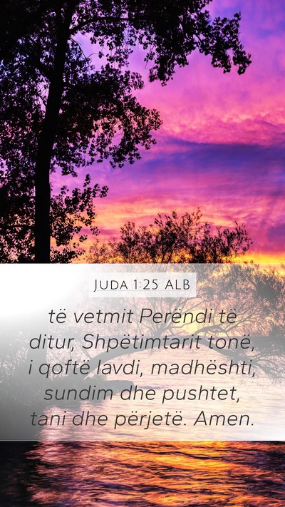Juda 1:25 ALB Bible Verse Image