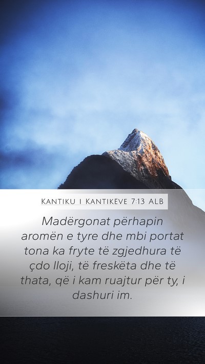 Kantiku i Kantikëve 7:13 ALB Bible Verse Image