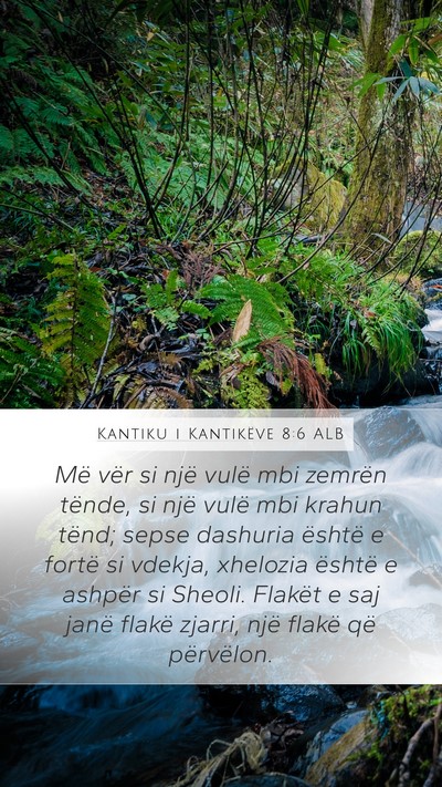 Kantiku i Kantikëve 8:6 ALB Bible Verse Image