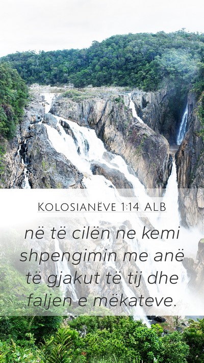 Kolosianëve 1:14 ALB Bible Verse Image