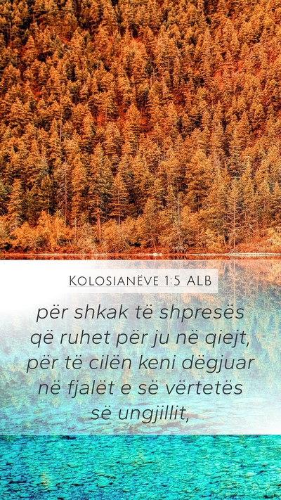 Kolosianëve 1:5 ALB Bible Verse Image