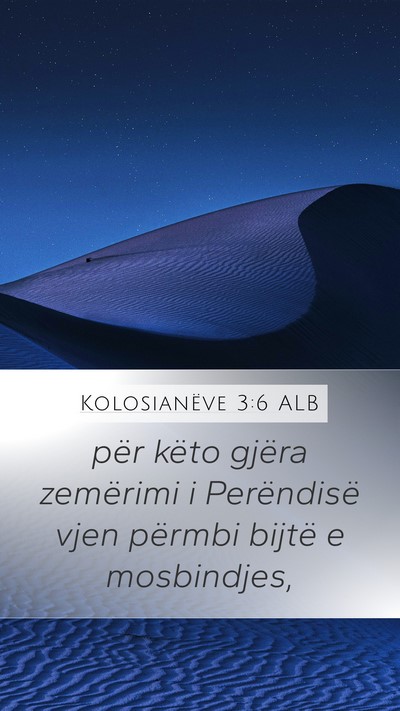 Kolosianëve 3:6 ALB Bible Verse Image