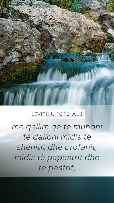Levitiku 10:10 ALB Bible Verse Image