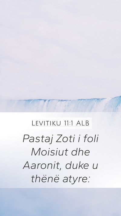 Levitiku 11:1 ALB Bible Verse Image