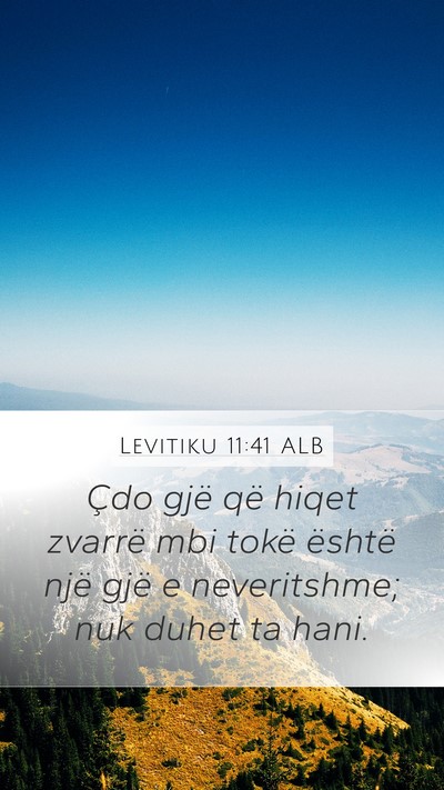 Levitiku 11:41 ALB Bible Verse Image