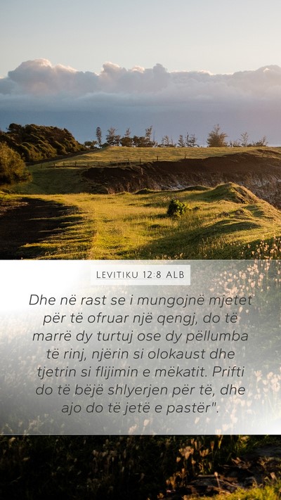 Levitiku 12:8 ALB Bible Verse Image