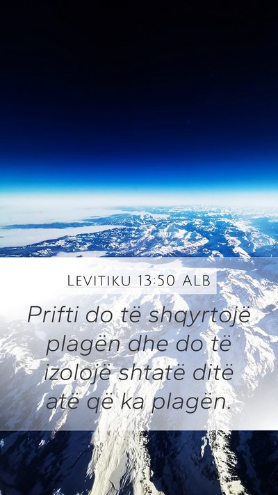 Levitiku 13:50 ALB Bible Verse Image