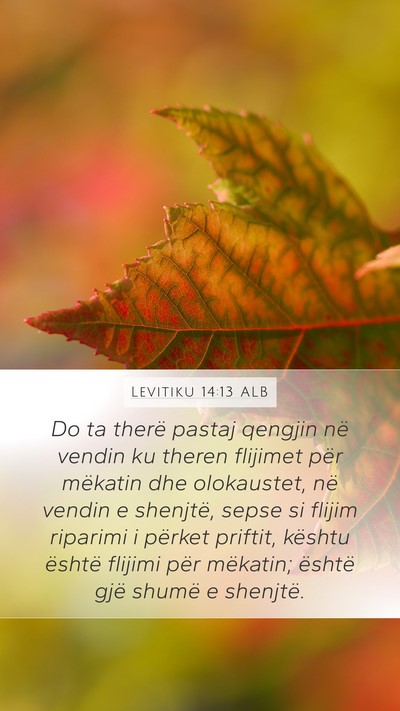Levitiku 14:13 ALB Bible Verse Image