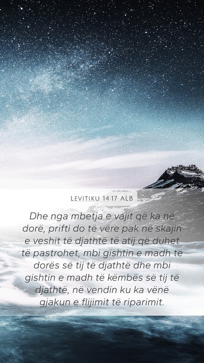 Levitiku 14:17 ALB Bible Verse Image